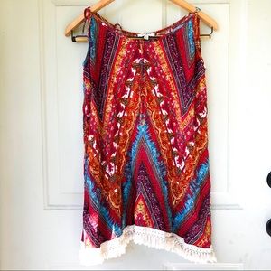 Boho Aztec Umgee Tank Top